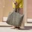 LEOPARD PRINT CANVAS OVERSIZED TOTE BAG